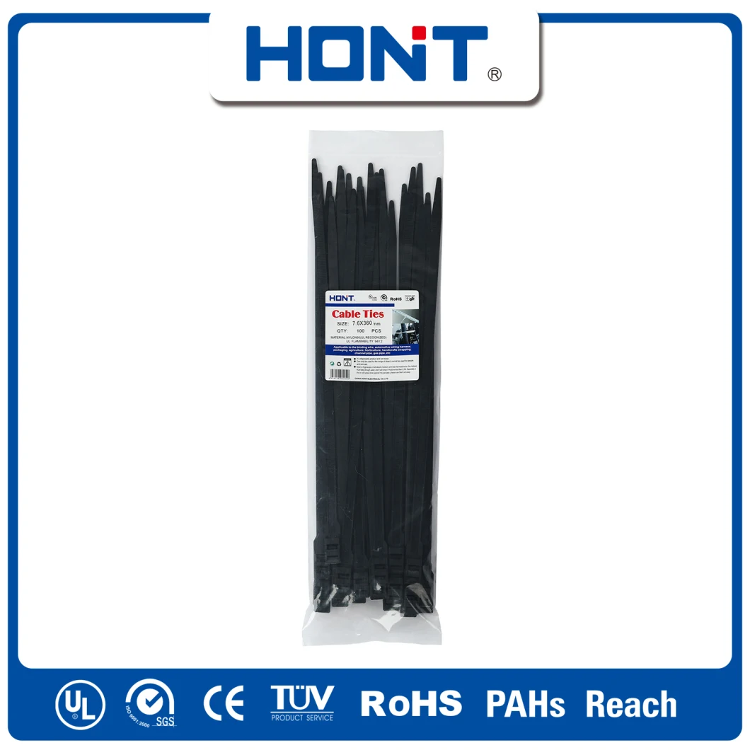 Nylon 66 Hont Plastic Bag + Sticker Exporting Carton/Tray Marker Tie Cable Accessories with ISO