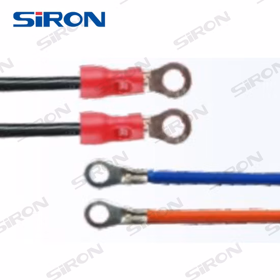 Terminal de cable terminal Siron Terminal de conector aislado de anillo redondo de cobre de engarce de terminación de cable